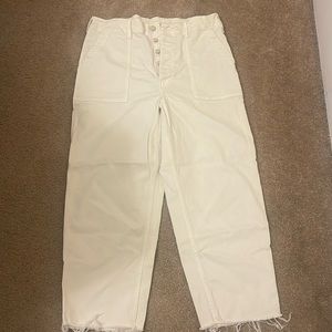 Mother Denim - Cream patch pocket pant